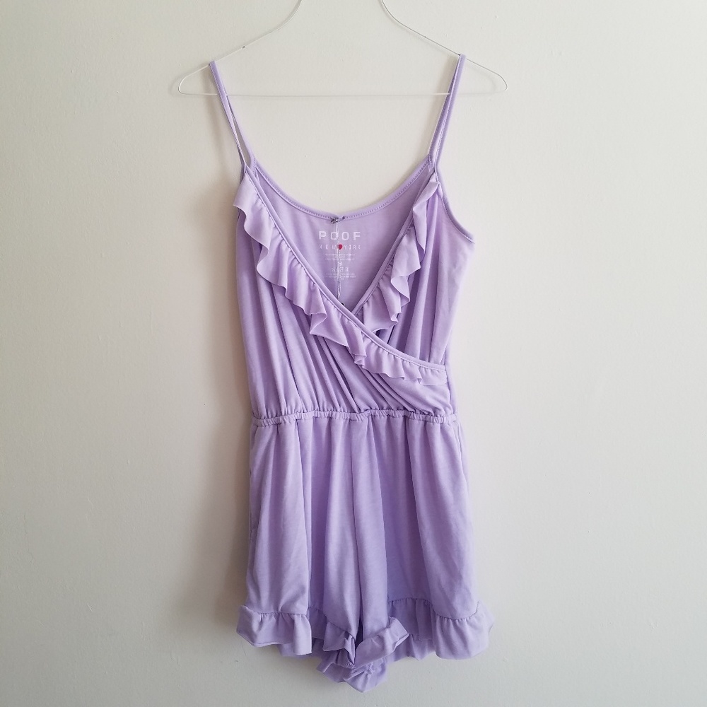 Lilac / lavender ruffle romper
